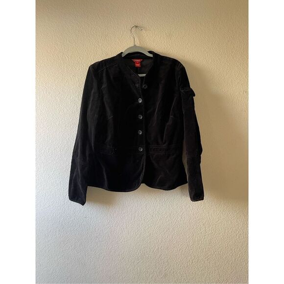Sundance Jackets & Blazers - Sundance women’s black‎ velour button front jacket size 14